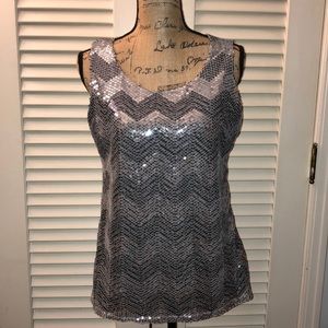 3/$20 - Coldwater Creek Sequin Sleeveless Top